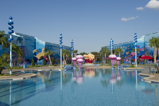 Disney's Art of Animation Resort is a new value property, consisting primarily of family suites, that immerses guests into the magical worlds of classic Disney and Disney¥Pixar films. The ÒFinding NemoÓ wing of the resort opened May 31, boasting the largest resort swimming pool at Walt Disney World Resort. The ÒBig BlueÓ pool measures 11,589 feet. (Matt Stroshane, photographer)
0510ZY_0468MS